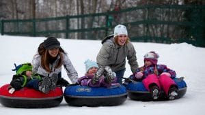 Snowtubing at Loon Mountain, Western White Mountains